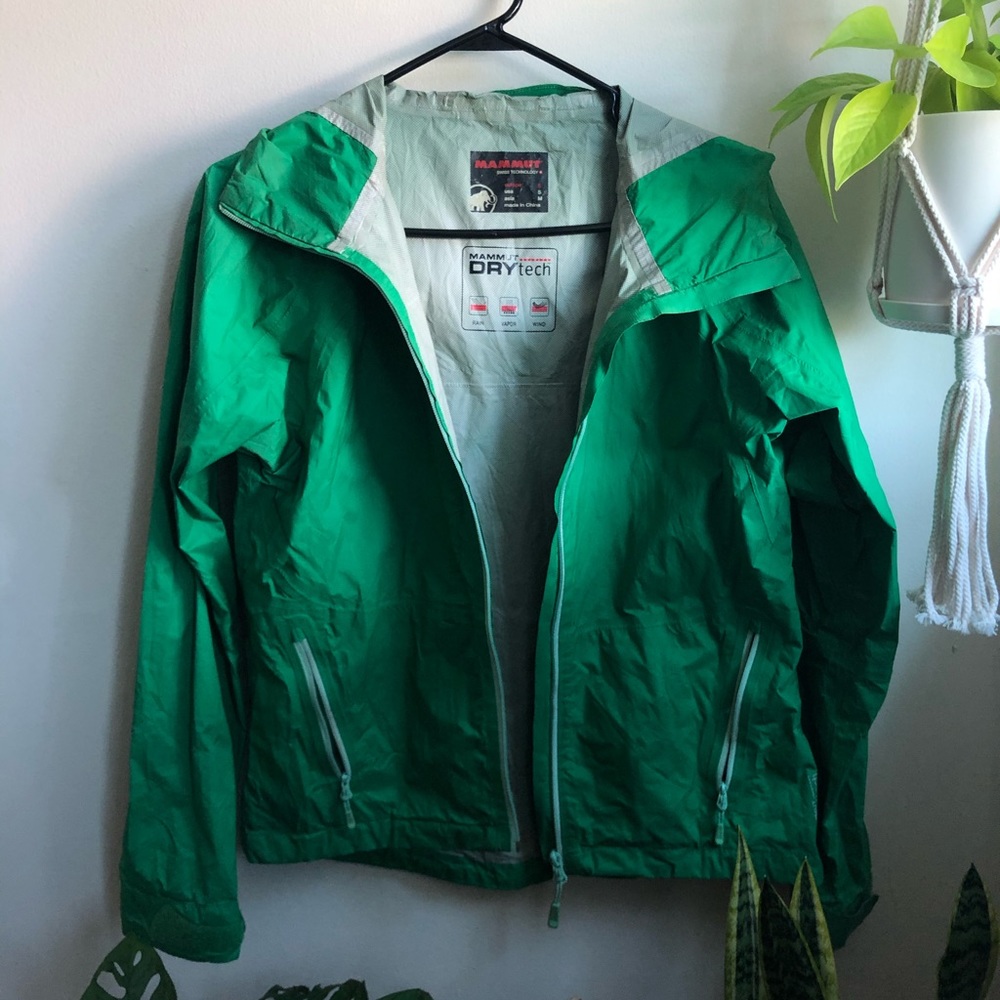 Mammut Rain Jacket, Green, Small